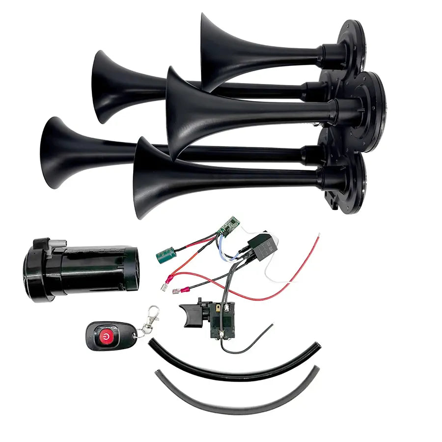 Prewired Full DIY Kit with Remote Control (Black, 5 Trumpets)